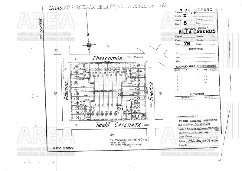 Terreno en venta · Caseros, Tres de Febrero, GBA Oeste, Provincia de Buenos Aires