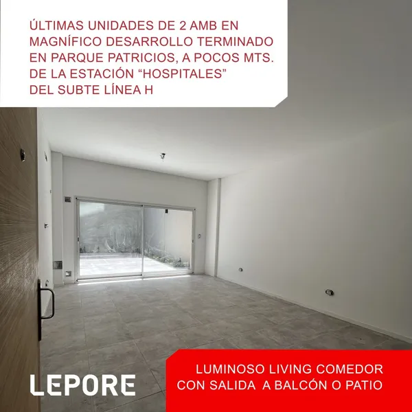 Departamento en venta · Parque Patricios, CABA
