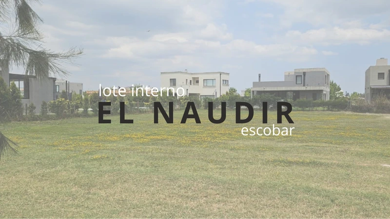 Terreno en venta · El Naudir, Escobar, GBA Norte, Provincia de Buenos Aires