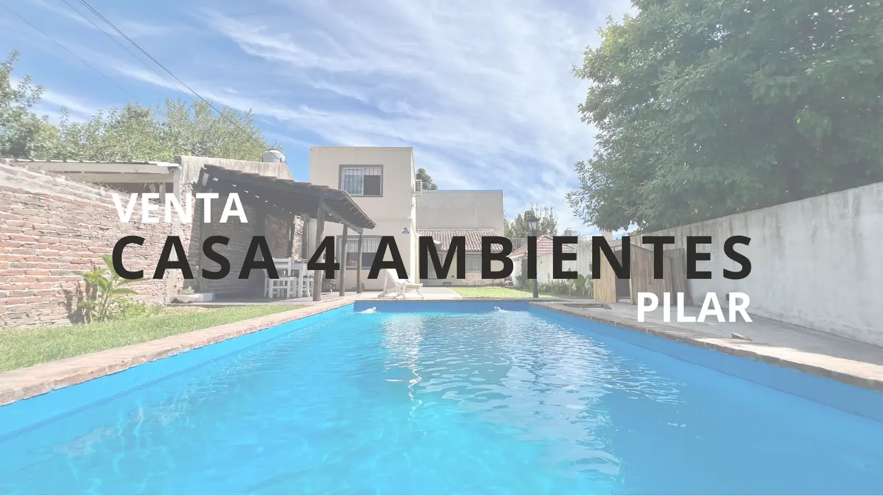 VENTA CASA SOLARES DEL NORTE PILAR CON JARDIN PILETA Y COCHERAS