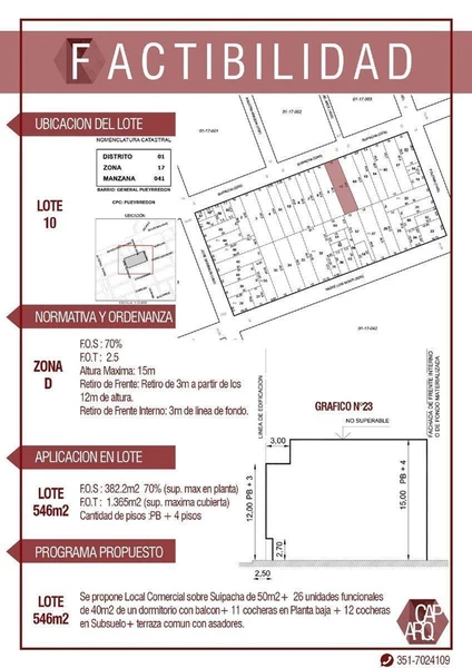 Terreno en venta · General Pueyrredon, Córdoba Capital, Córdoba