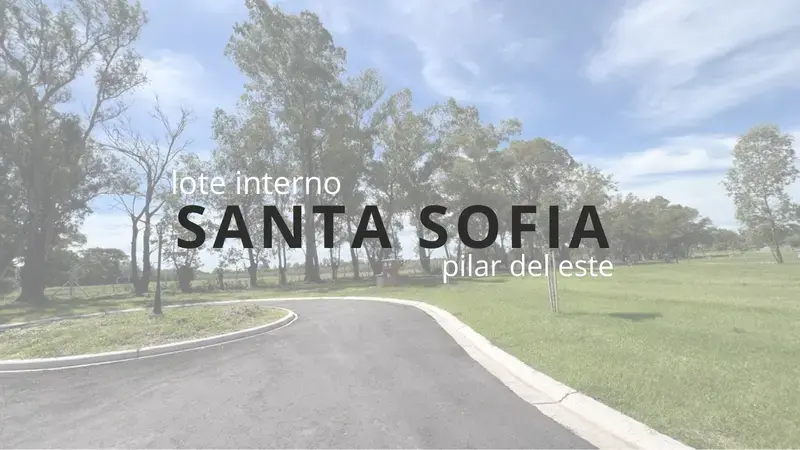Terreno en venta · Santa Sofía, Pilar Del Este, Pilar, GBA Norte, Provincia de Buenos Aires