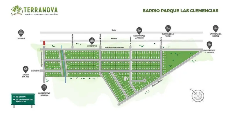 Terreno en venta · Apartamentos del Campus, Derqui, Pilar, GBA Norte, Provincia de Buenos Aires