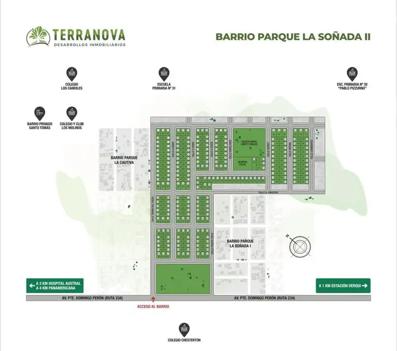 Terreno en venta · Apartamentos del Campus, Derqui, Pilar, GBA Norte, Provincia de Buenos Aires