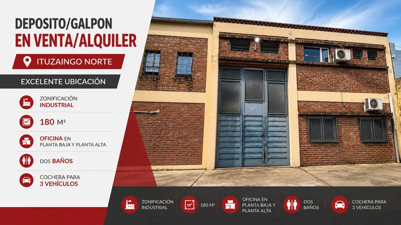 Depósito en venta · Ituzaingó Norte, Ituzaingó, GBA Oeste, Provincia de Buenos Aires