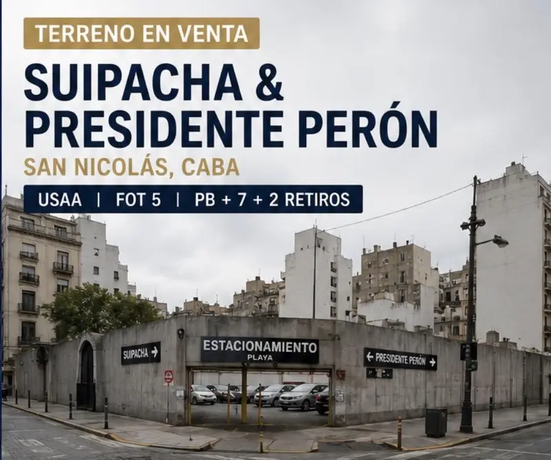 Terreno en venta · San Nicolás, CABA