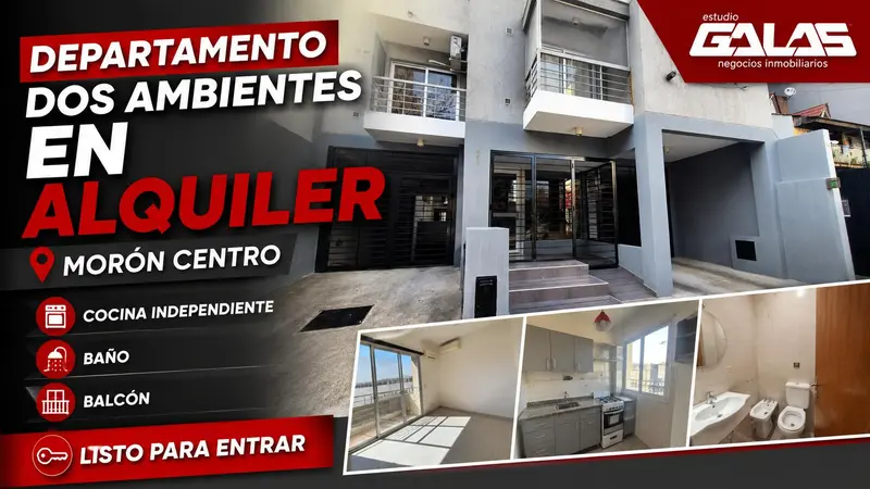 Departamento en alquiler · Morón, GBA Oeste, Provincia de Buenos Aires