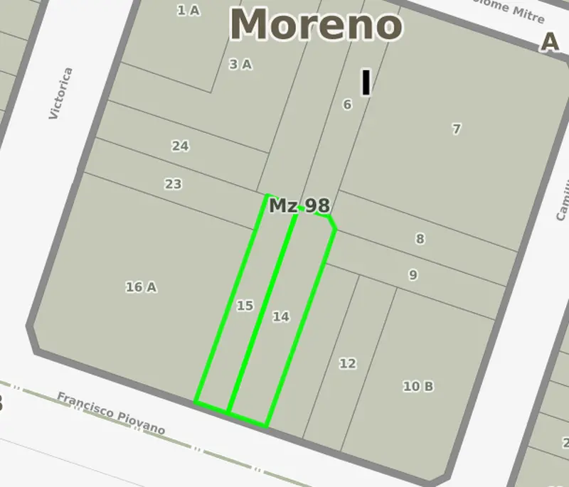 Terreno en venta · Moreno, Moreno, GBA Oeste, Provincia de Buenos Aires