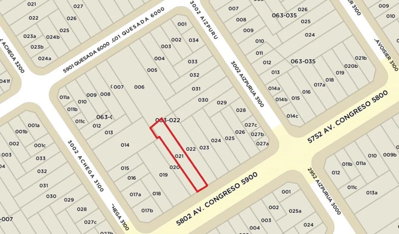 Terreno en venta · Villa Urquiza, CABA