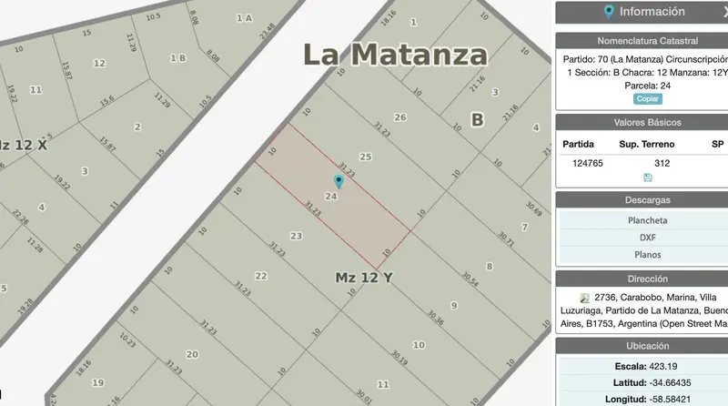 Terreno en venta · Villa Luzuriaga, La Matanza, GBA Oeste, Provincia de Buenos Aires