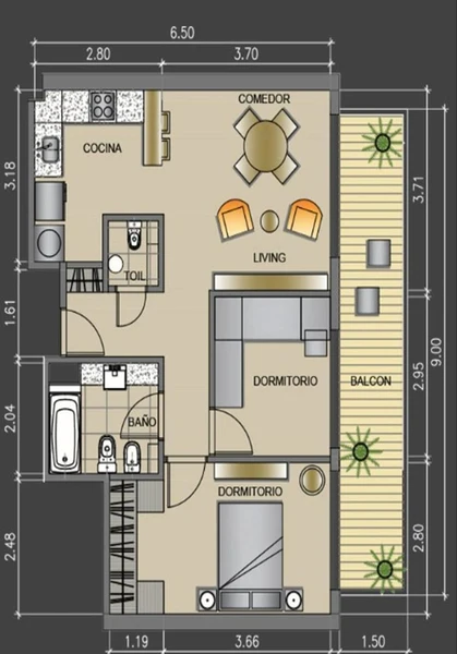 Departamento en venta · Colegiales, CABA