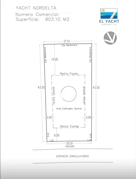 Terreno en venta · Nordelta El Yacht, Tigre, GBA Norte, Provincia de Buenos Aires