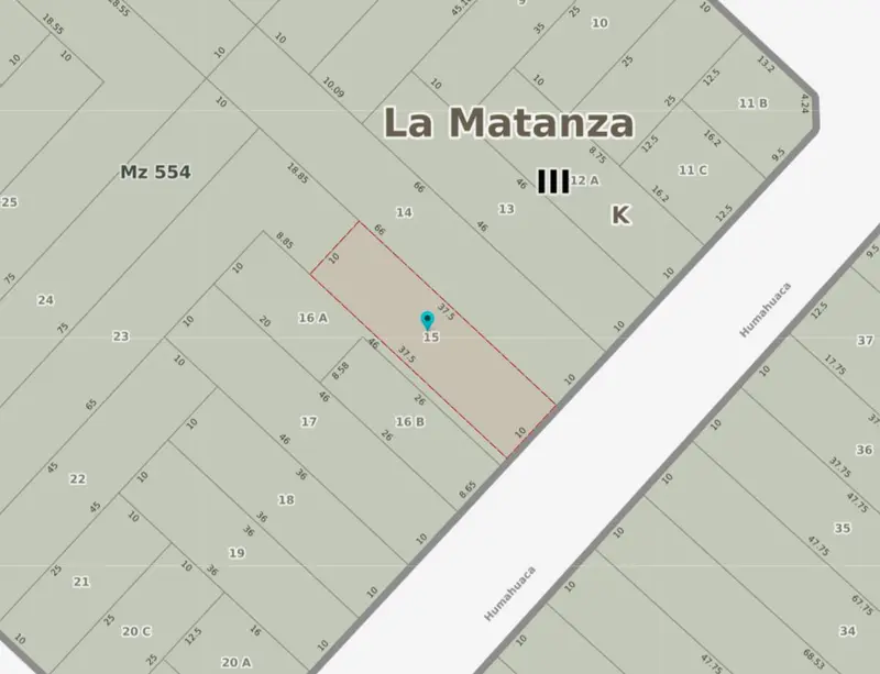 Terreno en venta · Tapiales, La Matanza, GBA Oeste, Provincia de Buenos Aires