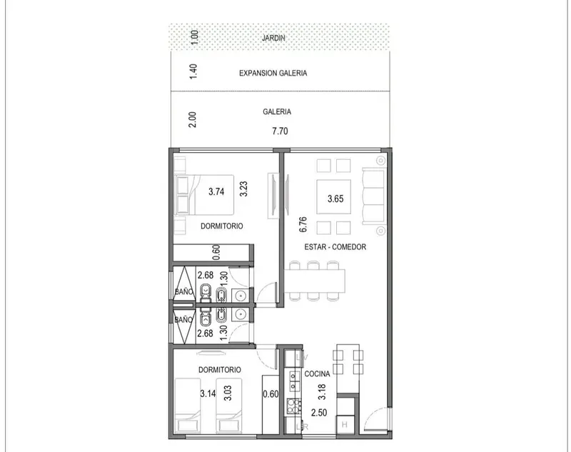 Departamento en venta · Saravi Village, Pilar, GBA Norte, Provincia de Buenos Aires