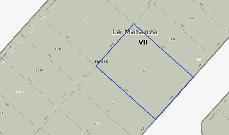 Terreno en venta · Ciudad Evita, La Matanza, GBA Oeste, Provincia de Buenos Aires