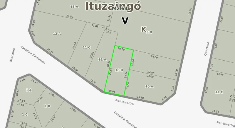 Terreno en venta · Ituzaingó Norte, Ituzaingó, GBA Oeste, Provincia de Buenos Aires