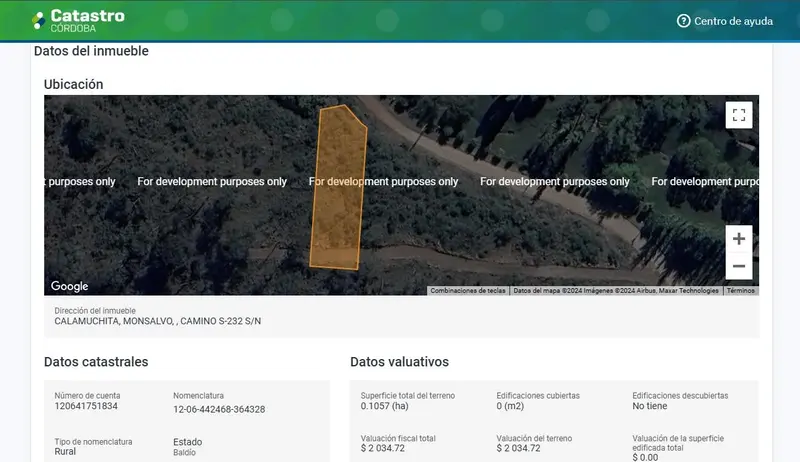 Terreno en venta · Villa Del Dique, Calamuchita, Córdoba