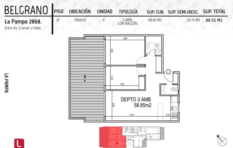 Departamento en venta · Belgrano, CABA