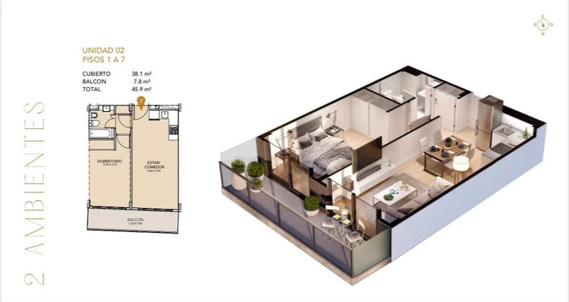 Departamento en venta · Palermo, CABA