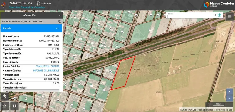 Terreno en venta · Malvinas Argentinas, Colon, Córdoba