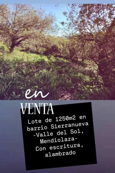 Terreno en venta · Mendiolaza, Colon, Córdoba