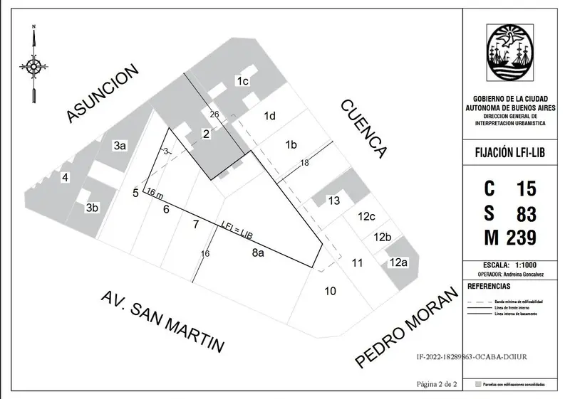 Terreno en venta · Villa Devoto, CABA