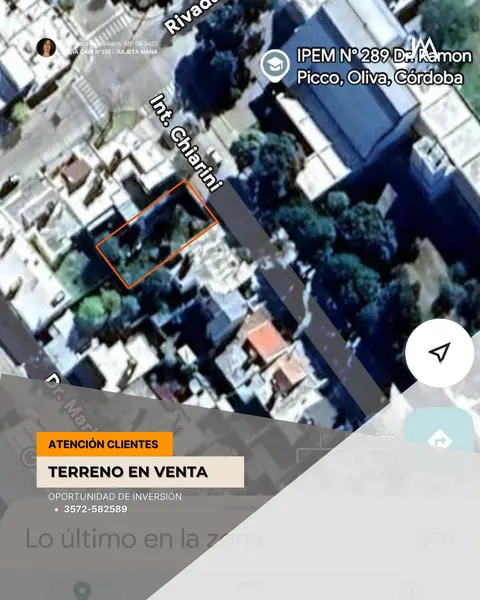 Terreno en venta · Oliva, Tercero Arriba, Córdoba