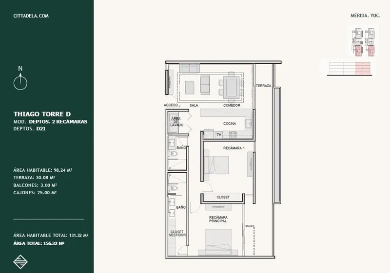 Departamento en venta · Santa Gertrudis Copo, Mérida, Yucatán