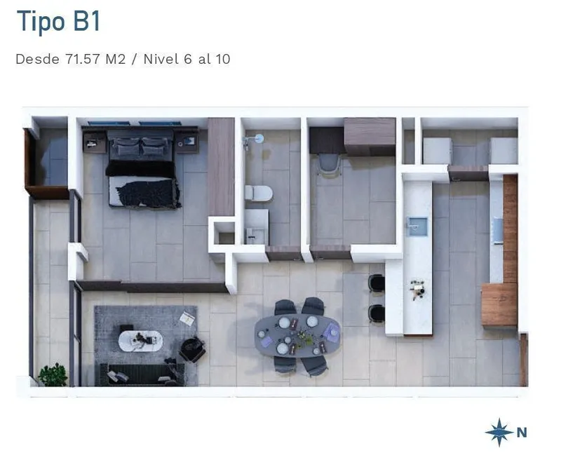 Departamento en venta · Temozon Norte, Mérida, Yucatán