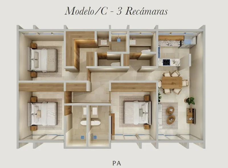 Departamento en venta · Temozon Norte, Mérida, Yucatán