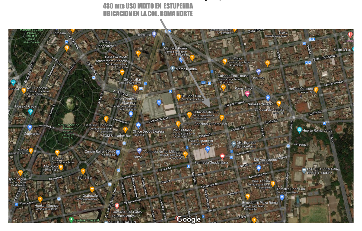 Lote en venta · Roma Norte, Roma, Cuauhtémoc, Ciudad de México