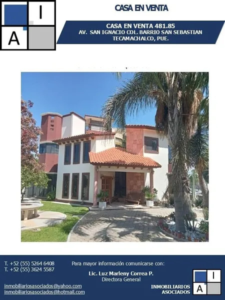 Casa en venta · San Sebastián, Tecamachalco, Puebla
