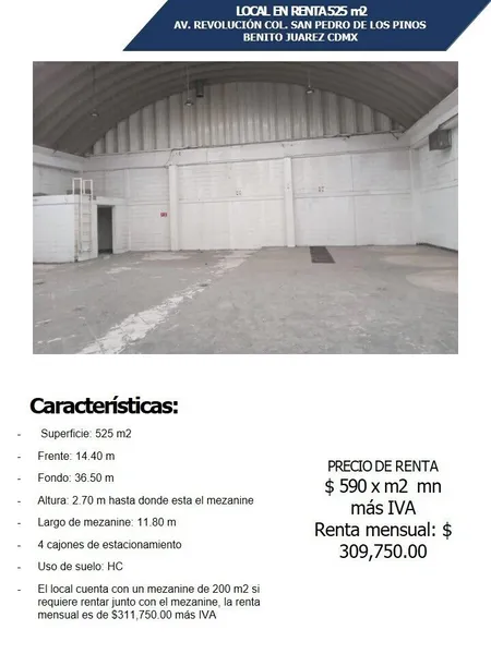 Comercio en renta · San Pedro de los Pinos, Benito Juárez, Ciudad de México Comercio en renta · San Pedro de los Pinos, Benito Juárez, Ciudad de México