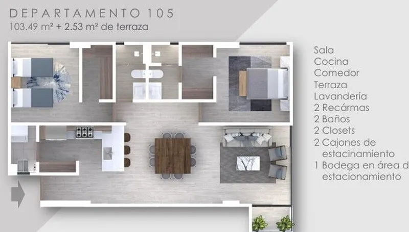 Departamento en venta · Zibatá, El Marqués, Querétaro Departamento en venta · Zibatá, El Marqués, Querétaro
