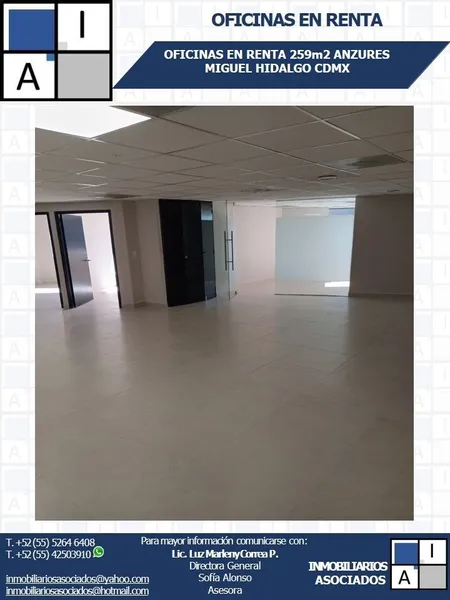 Oficina en alquiler · Anzures, Miguel Hidalgo, Ciudad de México