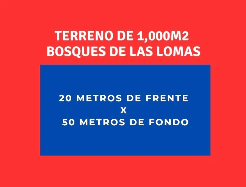 Lote en venta · Bosque de las Lomas, Miguel Hidalgo, Ciudad de México