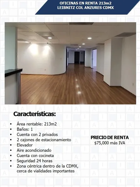 Oficina en alquiler · Anzures, Miguel Hidalgo, Ciudad de México Oficina en alquiler · Anzures, Miguel Hidalgo, Ciudad de México