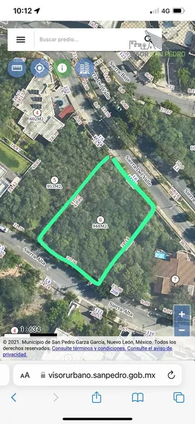 Lote en venta · Ampliación Jardines de San Agustín 3er Sector, San Pedro Garza García, Nuevo León
