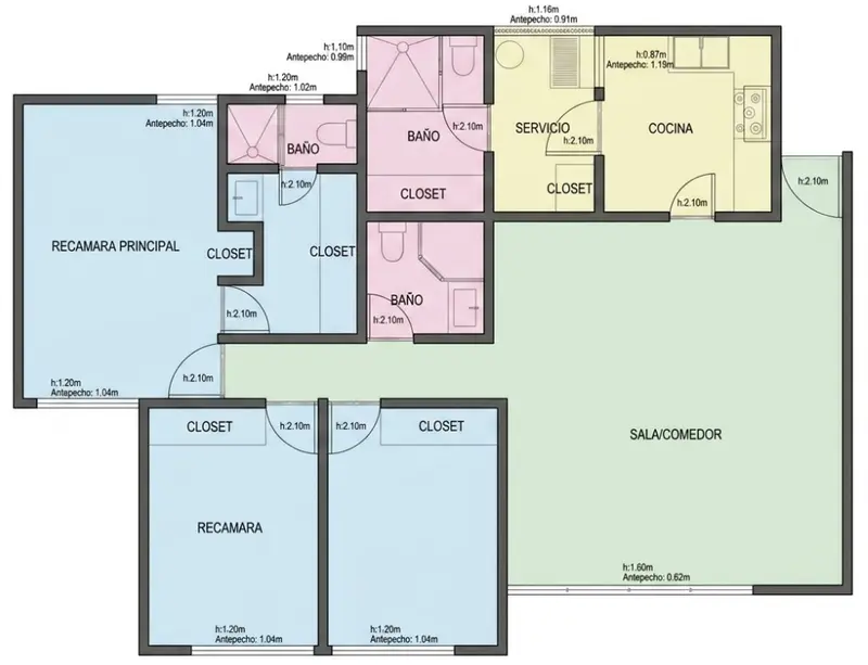 Departamento en venta · Merced Gómez, Álvaro Obregón, Ciudad de México