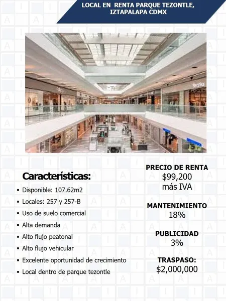 Comercio en alquiler · Dr. Alfonso Ortiz Tirado, Iztapalapa, Ciudad de México