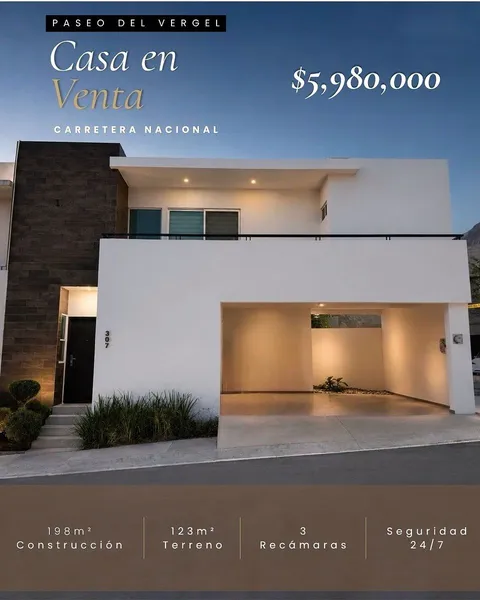 Casa en venta · Instituto Tecnológico de Estudios Superiores de Monterrey, Monterrey, Nuevo León