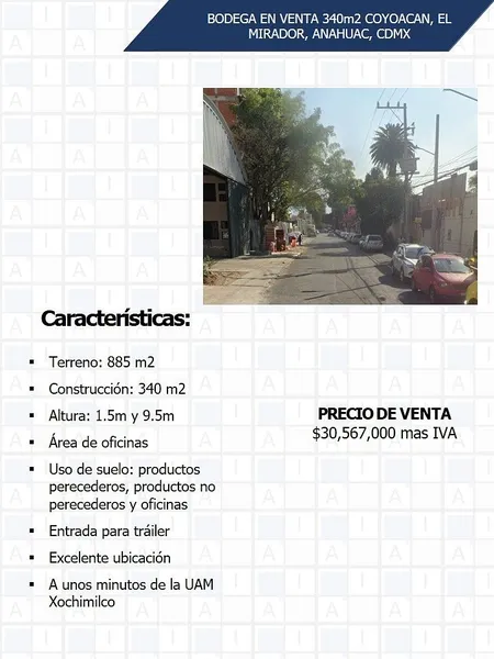Bodega en venta · Anahuac I Sección, Anahuac, Miguel Hidalgo, Ciudad de México