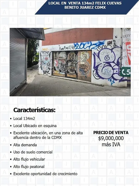 Comercio en venta · Del Valle Centro, Del Valle, Benito Juárez, Ciudad de México