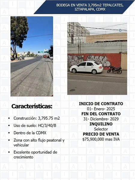 Bodega en venta · Tepalcates, Iztapalapa, Ciudad de México
