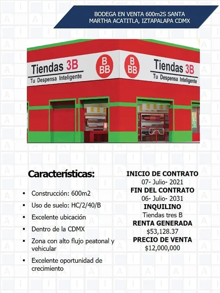 Bodega en venta · Santa Martha Acatitla, Iztapalapa, Ciudad de México