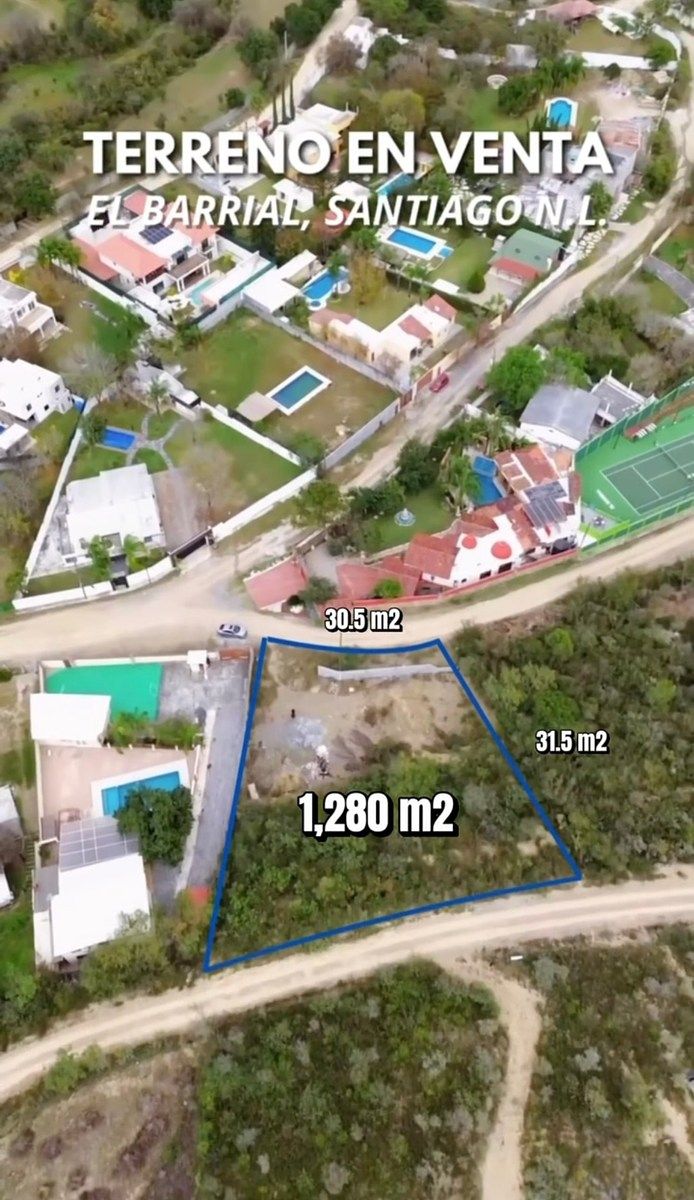 Lote en venta · El Barrial, Santiago, Nuevo León