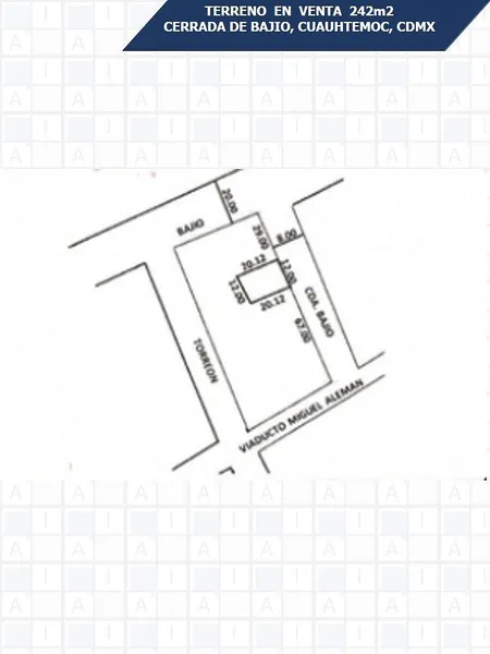 Lote en venta · Roma Sur, Roma, Cuauhtémoc, Ciudad de México