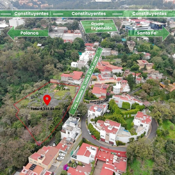 Lote en venta · Lomas Altas, Miguel Hidalgo, Ciudad de México