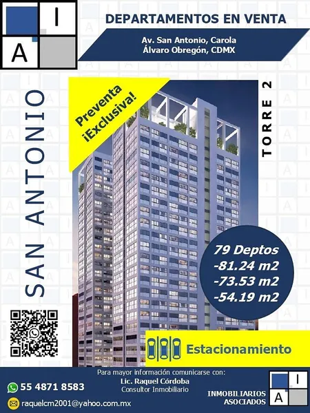 Departamento en venta · Carola, Álvaro Obregón, Ciudad de México Departamento en venta · Carola, Álvaro Obregón, Ciudad de México
