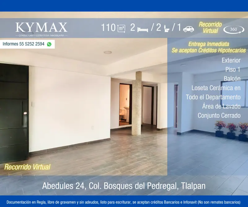 Departamento en venta · Bosques del Pedregal, Tlalpan, Ciudad de México